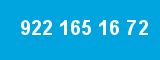 922 165 16 72 922 165 16 72